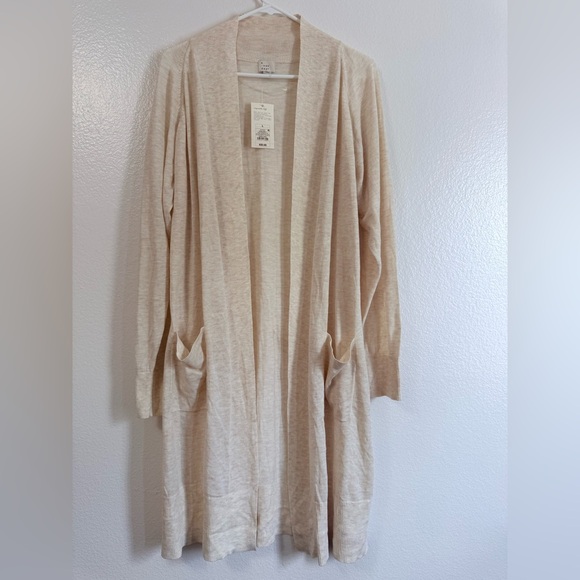 A New Day Light Beige Open Cardigan - Picture 4 of 4